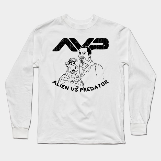 Alien Vs Predator Long Sleeve T-Shirt by Public Syndrome